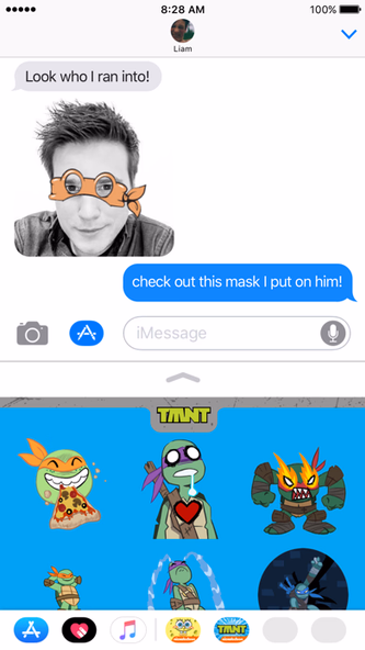 TMNT Stickers for iMessage Screenshot 3 - AppWisp.com TMNT Stickers for iMessage Screenshot 3 - AppWisp.com