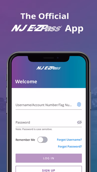 NJ E-ZPass Screenshot 1 - AppWisp.com NJ E-ZPass Screenshot 1 - AppWisp.com