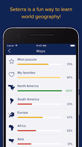 Seterra Geography Screenshot 1 - AppWisp.com Seterra Geography Screenshot 1 - AppWisp.com