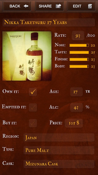 Whisky Log Screenshot 1 - AppWisp.com Whisky Log Screenshot 1 - AppWisp.com