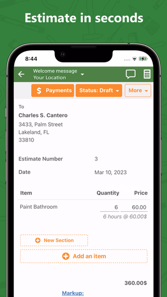 GetCost: Estimate & Invoice Screenshot 4 - AppWisp.com GetCost: Estimate & Invoice Screenshot 4 - AppWisp.com