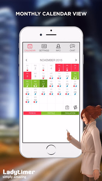 Ladytimer Ovulation Calendar Screenshot 2 - AppWisp.com Ladytimer Ovulation Calendar Screenshot 2 - AppWisp.com