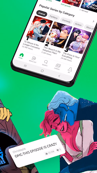 WEBTOON: Manga, Comics, Manhwa Screenshot 2 - AppWisp.com WEBTOON: Manga, Comics, Manhwa Screenshot 2 - AppWisp.com