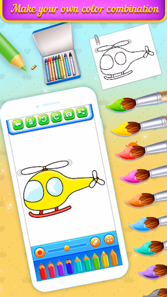 Vehicle Coloring Book Game Screenshot 4 - AppWisp.com