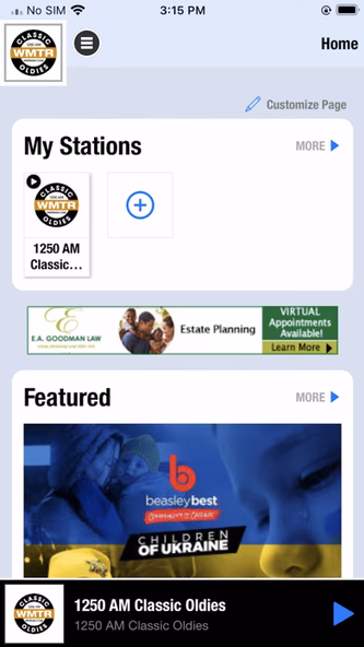 AM 1250 WMTR Screenshot 1 - AppWisp.com AM 1250 WMTR Screenshot 1 - AppWisp.com