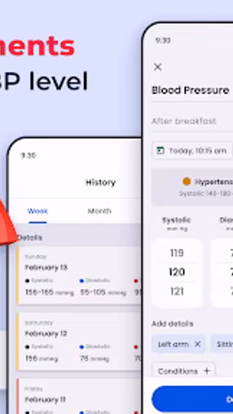 Blood Pressure Tracker Screenshot 2 - AppWisp.com Blood Pressure Tracker Screenshot 2 - AppWisp.com