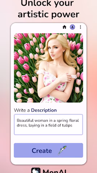 monAI - AI Art Generator Screenshot 1 - AppWisp.com monAI - AI Art Generator Screenshot 1 - AppWisp.com
