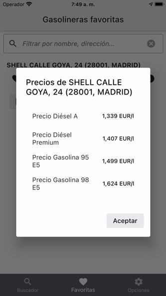 Spain Gas Price Screenshot 4 - AppWisp.com Spain Gas Price Screenshot 4 - AppWisp.com