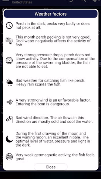 Fishing forecast Screenshot 4 - AppWisp.com Fishing forecast Screenshot 4 - AppWisp.com