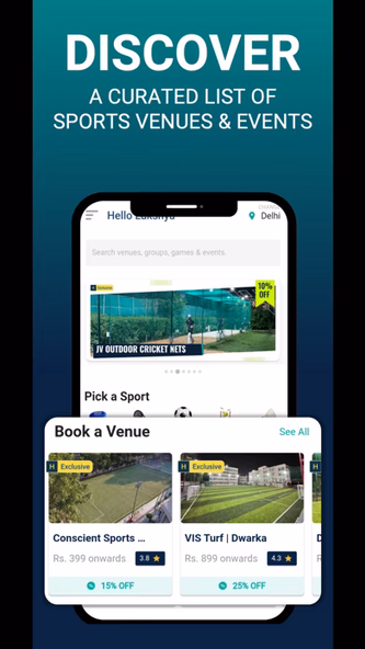 Hudle: Find Sports Activities Screenshot 1 - AppWisp.com Hudle: Find Sports Activities Screenshot 1 - AppWisp.com