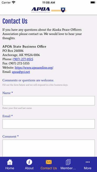 Alaska Peace Officers Assoc. Screenshot 3 - AppWisp.com Alaska Peace Officers Assoc. Screenshot 3 - AppWisp.com