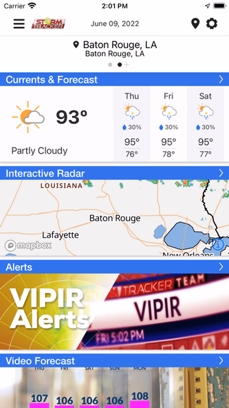 WGMB WVLA Louisiana1st Weather Screenshot 1 - AppWisp.com WGMB WVLA Louisiana1st Weather Screenshot 1 - AppWisp.com