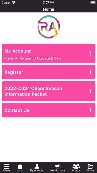 Reign Athletics & Cheer Screenshot 2 - AppWisp.com Reign Athletics & Cheer Screenshot 2 - AppWisp.com