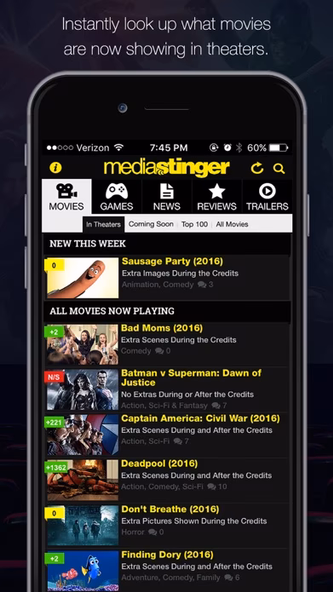 MediaStinger - Movie and Video Game After Credits Screenshot 1 - AppWisp.com MediaStinger - Movie and Video Game After Credits Screenshot 1 - AppWisp.com