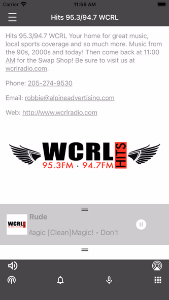 WCRL Radio Screenshot 3 - AppWisp.com WCRL Radio Screenshot 3 - AppWisp.com
