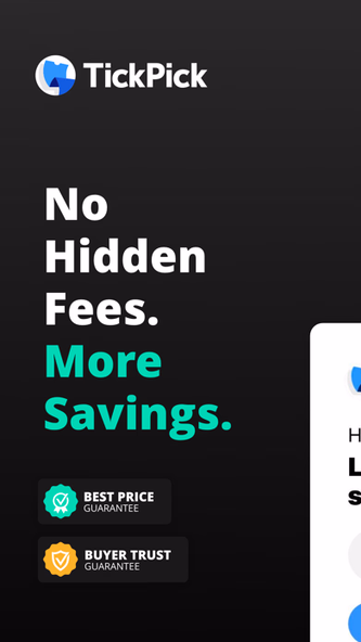 TickPick: No Fee Tickets Screenshot 1 - AppWisp.com TickPick: No Fee Tickets Screenshot 1 - AppWisp.com