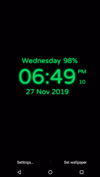 Digital Clock Screenshot 1 - AppWisp.com Digital Clock Screenshot 1 - AppWisp.com