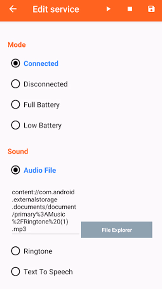 Battery Sound Notification Screenshot 2 - AppWisp.com Battery Sound Notification Screenshot 2 - AppWisp.com