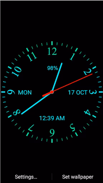 Analog Clock Live Wallpaper Screenshot 1 - AppWisp.com Analog Clock Live Wallpaper Screenshot 1 - AppWisp.com