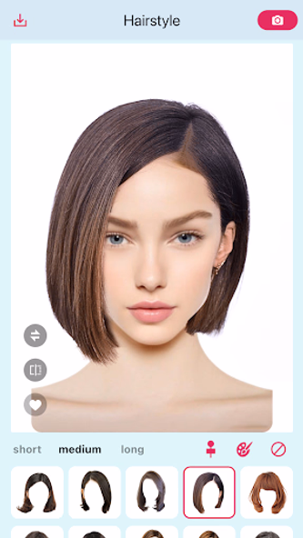 AI Hairstyle Try On・Wigs・Bangs Screenshot 2 - AppWisp.com AI Hairstyle Try On・Wigs・Bangs Screenshot 2 - AppWisp.com