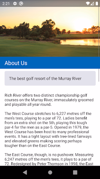 Rich River Golf Club Screenshot 2 - AppWisp.com Rich River Golf Club Screenshot 2 - AppWisp.com