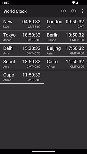 World Clock & Widget Screenshot 3 - AppWisp.com World Clock & Widget Screenshot 3 - AppWisp.com