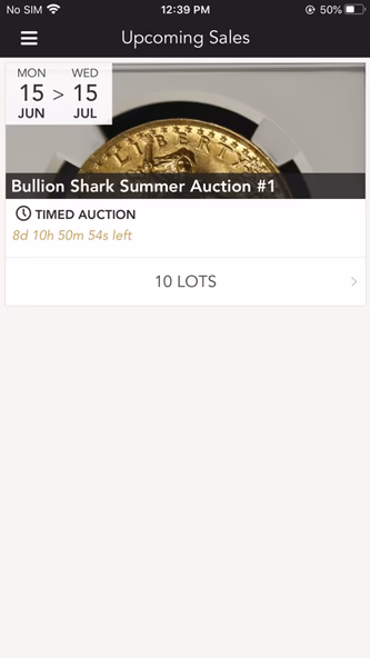Bullion Shark Auctions Screenshot 1 - AppWisp.com Bullion Shark Auctions Screenshot 1 - AppWisp.com