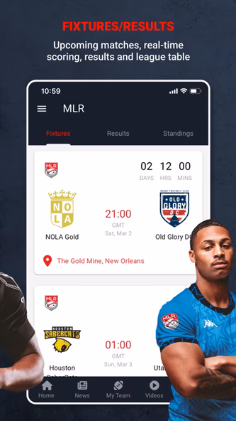 Major League Rugby Screenshot 1 - AppWisp.com Major League Rugby Screenshot 1 - AppWisp.com