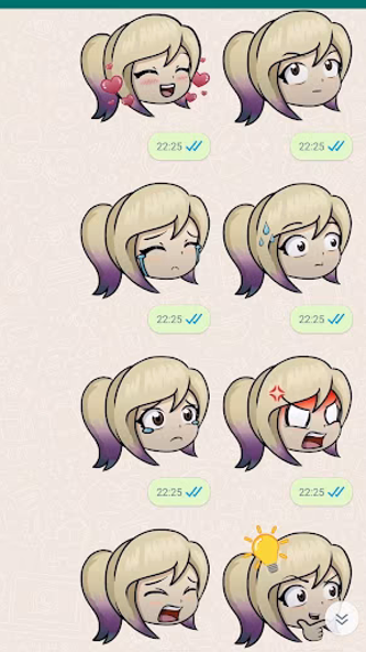 Stickers de lyna para whatsapp Screenshot 1 - AppWisp.com Stickers de lyna para whatsapp Screenshot 1 - AppWisp.com