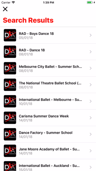 DanceAus Connect Screenshot 2 - AppWisp.com DanceAus Connect Screenshot 2 - AppWisp.com