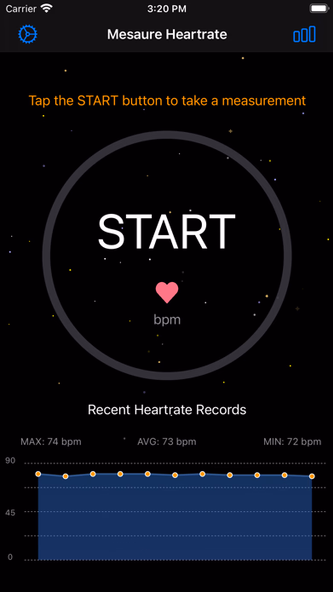 Measure Heart Rate Screenshot 1 - AppWisp.com