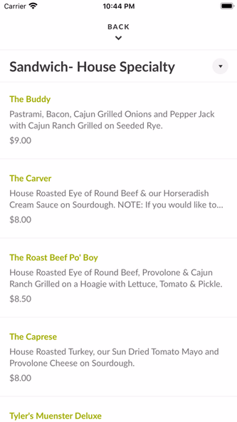 Mindy B's Deli Screenshot 3 - AppWisp.com Mindy B's Deli Screenshot 3 - AppWisp.com