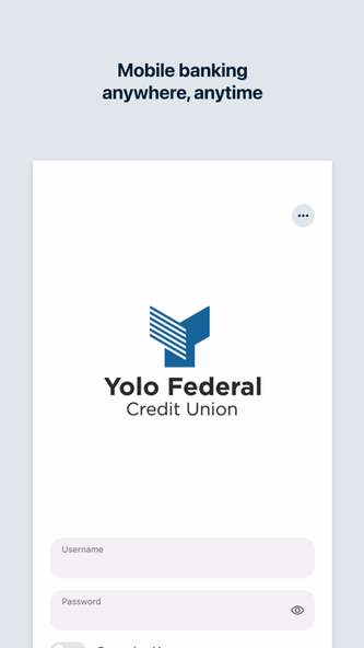 Yolo FCU Mobile Banking Screenshot 1 - AppWisp.com