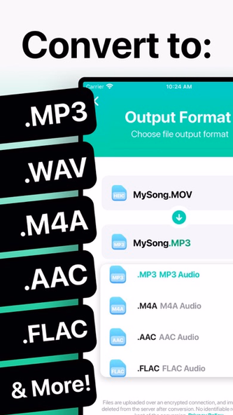 The Audio Converter Screenshot 1 - AppWisp.com The Audio Converter Screenshot 1 - AppWisp.com