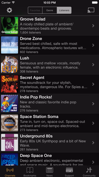 SomaFM Radio Player Screenshot 1 - AppWisp.com SomaFM Radio Player Screenshot 1 - AppWisp.com