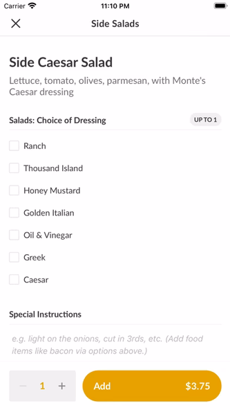 Monte's Sub Shop Screenshot 4 - AppWisp.com Monte's Sub Shop Screenshot 4 - AppWisp.com