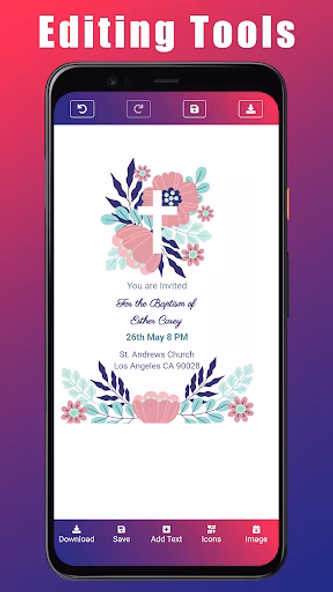 Baptism Communion Invitation Screenshot 3 - AppWisp.com