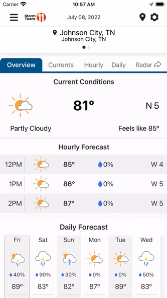 WJHL Weather App Screenshot 2 - AppWisp.com WJHL Weather App Screenshot 2 - AppWisp.com