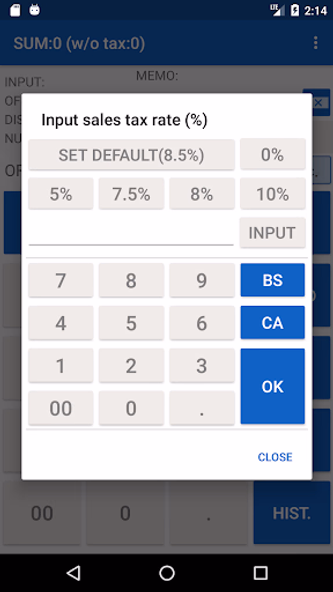 Shopping Calculator with Tax Screenshot 3 - AppWisp.com Shopping Calculator with Tax Screenshot 3 - AppWisp.com