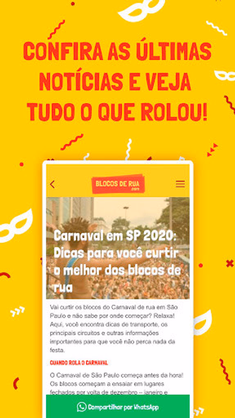 Blocos de Rua - Carnaval Screenshot 4 - AppWisp.com Blocos de Rua - Carnaval Screenshot 4 - AppWisp.com