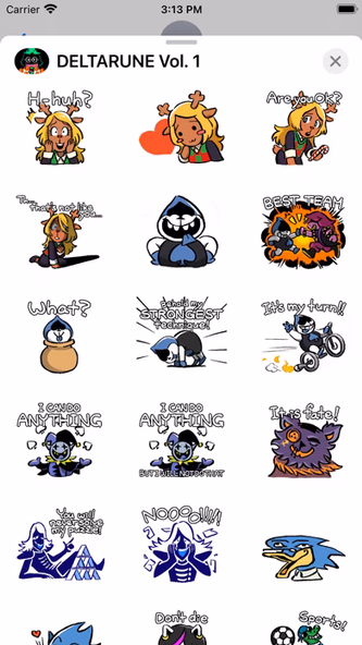 DELTARUNE Stickers Vol. 1 Screenshot 3 - AppWisp.com