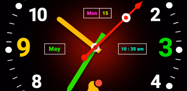 Neon Digital Clock Header - AppWisp.com Neon Digital Clock Header - AppWisp.com