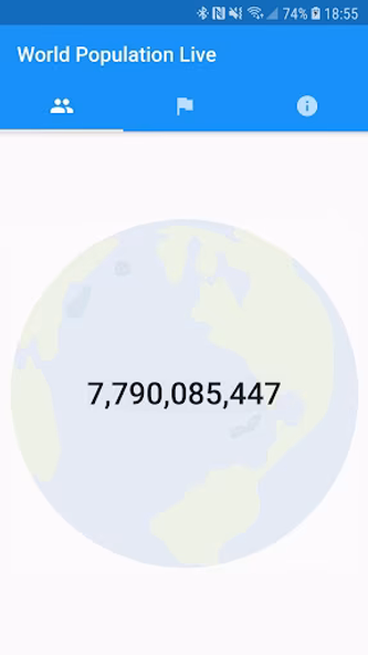 World Population Live Screenshot 1 - AppWisp.com World Population Live Screenshot 1 - AppWisp.com