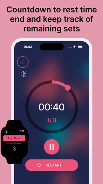 Gym Timer-Timer for rest time Screenshot 2 - AppWisp.com Gym Timer-Timer for rest time Screenshot 2 - AppWisp.com