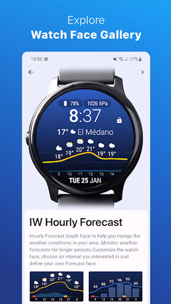 Weather for Wear OS Screenshot 2 - AppWisp.com Weather for Wear OS Screenshot 2 - AppWisp.com
