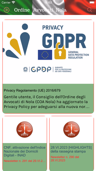 Ordine Avvocati Nola Screenshot 3 - AppWisp.com Ordine Avvocati Nola Screenshot 3 - AppWisp.com