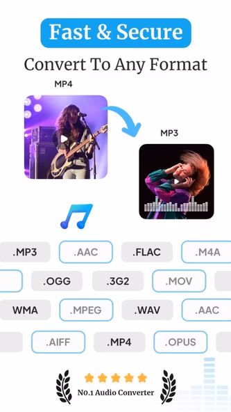 Audio Converter: MP3 Extractor Screenshot 2 - AppWisp.com Audio Converter: MP3 Extractor Screenshot 2 - AppWisp.com