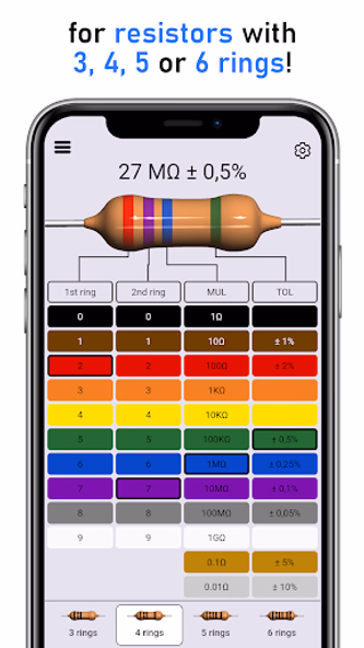 Resistance Calculator Screenshot 2 - AppWisp.com Resistance Calculator Screenshot 2 - AppWisp.com