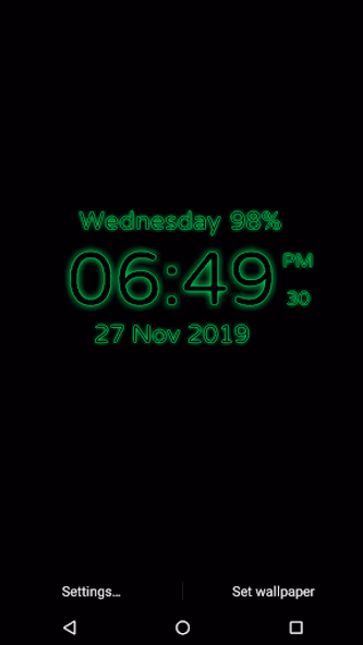 Digital Clock Screenshot 2 - AppWisp.com Digital Clock Screenshot 2 - AppWisp.com