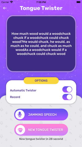 Speech Jammer° Screenshot 2 - AppWisp.com Speech Jammer° Screenshot 2 - AppWisp.com